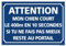 Panneau Attention Mon Chien Court Le 400m en 10 Secondes - Protection Anti-UV - Dimensions 210x300 mm - Plastique Rigide PVC 1,5 mm