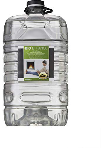 Farmlight Bioethanol 10 Liter, geruchsneutral, Ökobrennstoff 100% pflanzlichen Ursprungs, kompatibel mit allen elektrischen oder mechanischen Öfen
