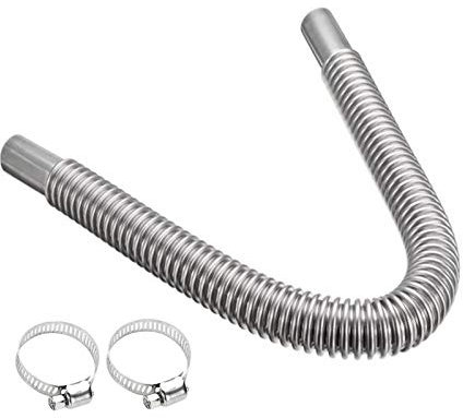 Edelstahl Abgasschlauch Auspuffrohr, Stromerzeuger Diesel Standheizung Abgasschlauch Auto Heizung Abgasrohr, Gas-Entlüftungsschlauch Für Autos Diesels Heizung Kraftstofftank, 100/150/200/250/300CM