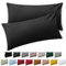 Blumtal Kissenbezug 40 x 80, 2 Stück - Oeko-TEX zert. Kissenbezüge 100% Mikrofaser in extra weich & waschmaschinenfest - Bezug Kissen 40x80 Anthrazit
