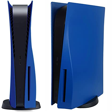 Disc Edition Face Plates Cover Skins Shell Panels for PS5 Console, Accessories for Playstation 5 Protective Shell Replacement Faceplate (Blue)