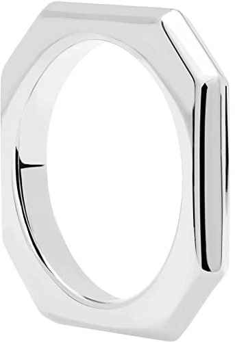 PdPaola Damen-Damenring Messing 50 Silber 32018540