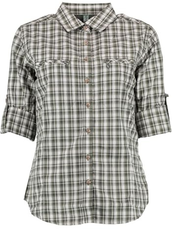 TOM COLLINS Damen Bluse Langarm Freizeitbluse mit Liegekragen Sukato