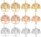 DICOSMETIC 12Pcs Doré Arbre Charmes 3 Couleurs Pendentifs Arbre de Vie Pendentifs en Acier Inoxydable Arbre Rond breloque 3mm pour Collier Bracelet Fabrication Bijoux