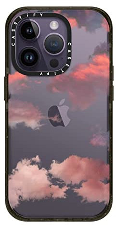 CASETiFY Impact iPhone 14 Pro Case [4X Military Grade Drop Tested / 8.2ft Drop Protection] - Clouds - Glossy Black