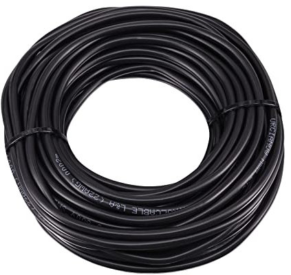 URCIANOW Cable de 2 Hilos 10 Metros 2x0,3mm² Cobre Estañado Cable 22AWG con Cubierta Flexible de PVC Para Instalaciones del Automóvil o Pequeños Electrodomésticos o DIY