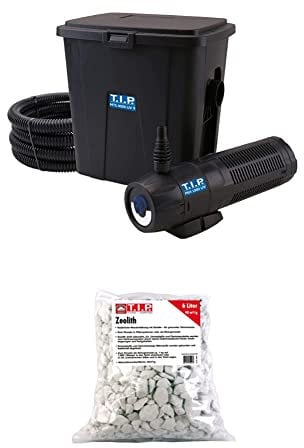 T.I.P. Teichaußenfilter-Set MTS 4000 UV 9 + T.I.P. Teichpflegemittel Zeolith 6 Liter (5,5 Kg) im Beutel, 35047