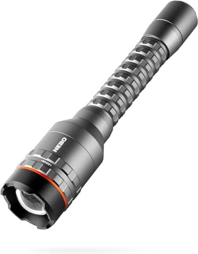 NEBO Davinci 5000 Flashlight & Portable Charger | 5000 Lumens, 4 Light Modes, Rechargeable, Waterproof Handheld Flashlight for Camping & Hunting, USB Power Bank, 4X Zoom, Includes Charging Cable