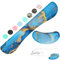 ZIBLY Wrist Rest Keyboard and Mouse Set - Anti-Skid Non Slip Ergonomic Wrist Cushion Support Pad (Blue Marble 2 Pcs)