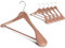 StorageWorks Kleiderbügel Zedernholz breit, 6er-Pack extra breiter Kleiderbügel Holz für den Kleiderschrank, Kleiderbügel platzsparend, Kleiderbügel aus Naturholz für Mäntel, Hosen, rote Zederfarbe