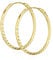 NKlaus Paar 18mm Creolen 333 Gelbgold 8 Karat Ohrringe 1,1mm breites Damen Ohrschmuck 14802