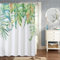 MIRRORANG 120x180cm Botanisch Duschvorhang Grünes Blatt Aquarell Blumenpflanze Muster Duschvorhang für Badezimmer Wasserdichtes Polyestergewebe Set mit Haken