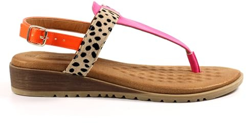 Lunar Ladies Gina Fuchsia Sandal 7 Fuchsia