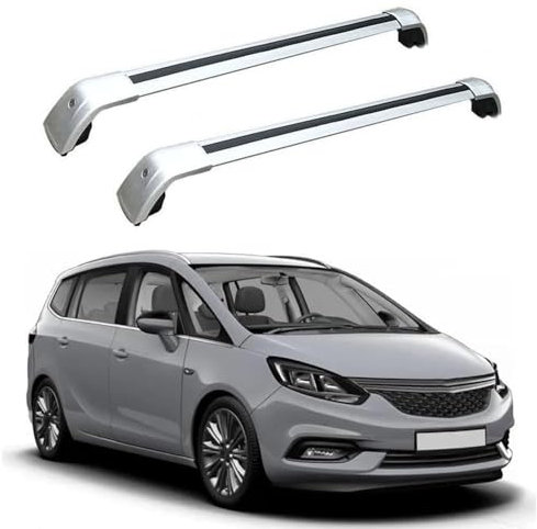 Auto Dachträger Dachreling, für Opel/Vauxhall Zafira Tourer 2011-2019 Dachgepäckträger aus Aluminium, B-Silver