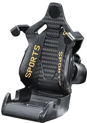Racing Seats Phone Stand - 360° Rotation Car Mobile Holder With Safety Belt Bracket for Cell Phones