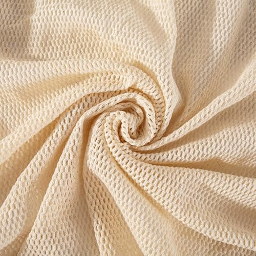 Wambere 300cm x 115cm Netzstoff Baumwollnetzstoff Baumwolle Netzgewebe Stoff Handtasche Stoff Obstbeutel Stoff Bekleidungsstoff Bastelstoffe für DIY Nähen Handwerk Bekleidungszubehör,