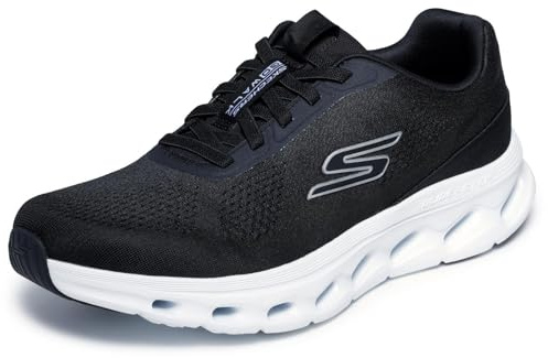 Skechers Herren Go Walk Glide-Step 2.0 VicSneaker | Glide Step Zwischensohle, luftgekühlte Goga Mat Einlegesohle, Ultra Go Dämpfung, elastische Schnürsenkel, maschinenwaschbar