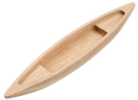 Holzbootmodell als Ornament für Dekoration Weihnachten Feier, Schlicht