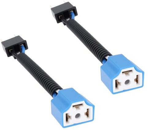 VGOL 2 Stücke H4 Männlich Zu Weiblich Keramik Scheinwerfer Erweiterte Stecker Adapter Verdrahtung Kabelbaum
