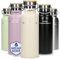 Botella de agua personalizada de 500 ml – Termo de doble pared para bebidas frías – Botella a prueba de fugas para trabajo, deporte y senderismo – Botella de agua de acero inoxidable con asa, color