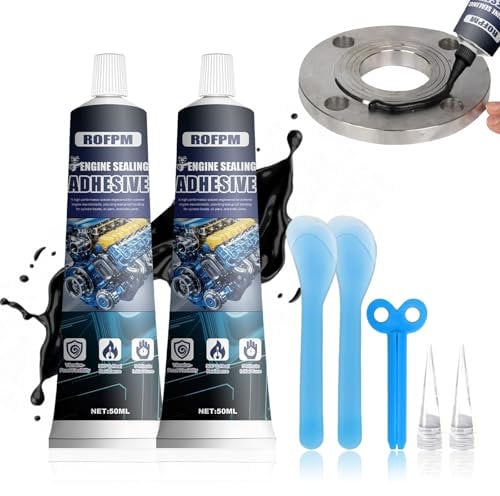 Pasta Nera Guarnizioni Motore, Carta per Guarnizioni Motore, Silicone Nero, Adesivo Sigillante Motore Alte Temperature, Resistente, per Sigillare Vetri di Automobili, Motore, Macchina, Tubo