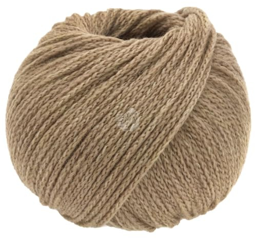 LANA GROSSA Cool Merino | Leichtes Kettengarn aus klassischer Merinowolle | Handstrickgarn aus 90% Schurwolle (Merino) & 10% Polyamid | 50g Wolle zum Stricken & Häkeln | 150m Garn FB 40