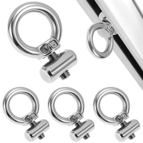 QWORK® 4 Stück M5 Kederstopper, Markisenschienen Stopper für Wohnwagen, RV, Caravan,304 Edelstahl