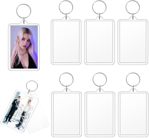 Acryl Foto Schlüsselanhänger,Personalisierte Bilderrahmen Schlüsselanhänger,FotoSchlüsselanhänger,Valentinstagsgeschenk,Geschenk Freundin oder Geschenk für Freund,Abschlussgeschenke(Foto 70x45mm)