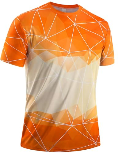 Gaiatiger Men's T-Shirt 1 or 3 Pack Quick Dry Gym T Shirts Men Tee Shirts | men's gym t shirts breathable sports shirts quick dry gym tops for men soft running top lightweight tee badminton tee