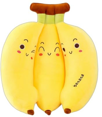 Xiyocadt Bananenplüschtier, Banane Kuscheltier, Bananenkissen, Niedliche Plüschtiere, Bezaubernde Kinderspielzeuge Und Geschenke, Geeignet Für Mädchen Und Jungen (Bananenplüschtier,75 cm)