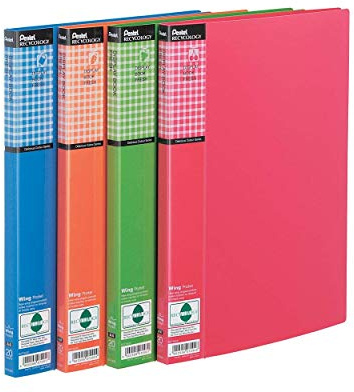 Pentel Recycology Fresh Sichtbuch, farblich sortiert, 4 Stück