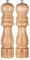 Premier Housewares - Juego de salero y pimentero con Letras grabadas (Madera de Caucho, 20,3 cm)