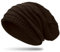 Caspar MU079 Klassische Unisex Beanie Mütze, Farbe:dunkelbraun