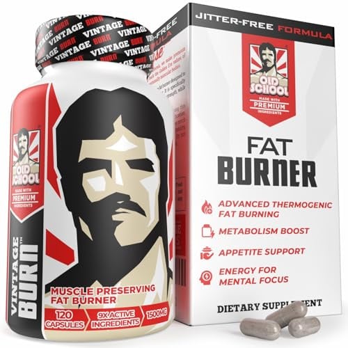 Old School Labs Premium Thermogenic Fat Burner for Men & Women, 120 Caps