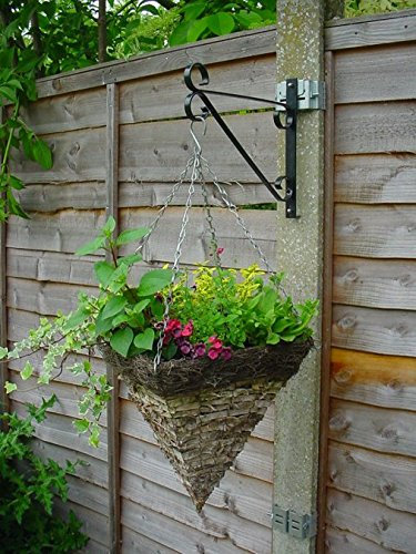 POSTFIX® PF10V - Value Pack of 4 - Fix Your OWN Hanging Basket Brackets to 4 x 4 Slotted Concrete Fence Posts NO Drilling!
