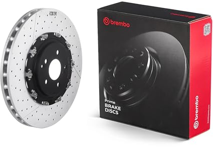 Brembo 09.9313.33 Floating two piece UV Coated Pillar Vented drilled + Slotted Front Brake Rotor MERCEDES-BENZ OE# A2304211212