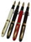 4 pcs in Gullor 250 fountain pen in 4 colours with original pen pouch and 5 colours ink cartridge set 4 color(B) + ink