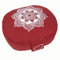 maylow Yoga mit Herz® Yogakissen Meditationskissen Balance oval Celine Madeleine ideal für Yogastudio und Reise - Bezug waschbar - Innenkissen gefüllt mit Bio-Dinkelspelzen