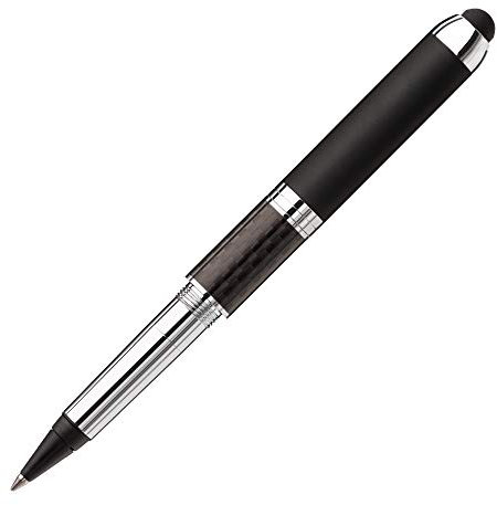 Stempel-Kugelschreiber Heri Promesa Stamp & Touch Pen 85321 Rollerball custom schwarz