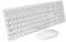Qisan Tastiera e mouse wireless Combo Set Tastiera 104 tasti senza fili con 3 tasti senza fili Mouse-White