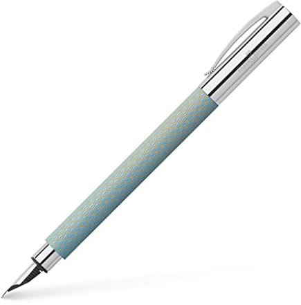 Faber-Castell Ambition 147000 OpArt Füllfederhalter M, Himmelblau