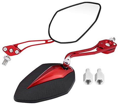 roller spiegel 50ccm,roller spiegel,roller spiegel,Motorrad Rückspiegel Spiegel Set, 1 Paar 8mm 10mm Universal Motorroller Motorrad Lenkerend Spiegel Rückseitenspiegel Seitenspiegel drehbarer Lenkersp