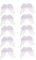 HEALLILY 10 Stück Engelsflügel Federn Flügel Engel Weihnachtsbaum Anhänger Christbaumschmuck Weihnachtsschmuck DIY Basteln Weihnachten Xmas Baby Taufe Party Hängende Dekoration Weiß
