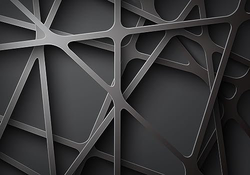 Wesmilewallpaper Papier Peint Panoramique 3D Construction De Lignes Géométriques De Style Industriel Minimaliste Moderne Papiers Peints Intissé Poster Mural Tapisserie Murales 350x245cm