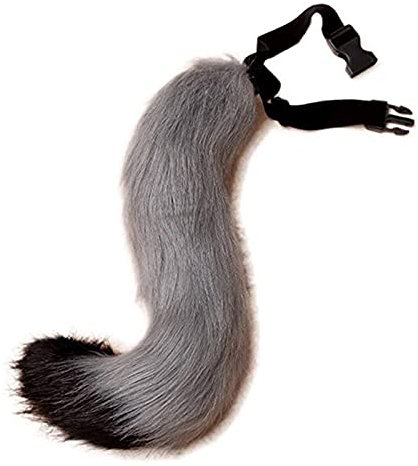 PPFINE Kunstpelz Wolf Fuchs Kostüm Schwanz Erwachsene Kinder Cosplay Halloween Weihnachtsfeier