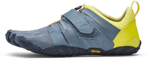 Vibram FiveFingers V-Train 2.0 Trail Running Shoes Mens Sz 44 Grey/Yellow/Black