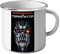 French Unicorn Tasse, emailliert, Metall, Vintage-Poster, Filmposter Terminator 2, Vintage-Poster