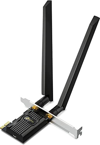 TP-Link Tarjeta WiFi Wi-Fi 6E AXE5400 PCIe para PC de Escritorio (Archer TXE72E) - Bluetooth 5.3, WPA3, 802.11axe Adaptador inalámbrico de Triple Banda con MU-MIMO, OFDMA, latencia ultrabaja, soporta