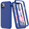 BESINPO Cover per iPhone 11, protezione per iPhone 11, a 360 gradi, antiurto, resistente, doppia custodia con protezione schermo integrale Full Body Custodia Bumper per Apple iPhone 11 (blu)
