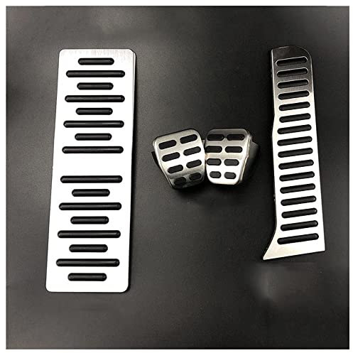 Auto rutschfeste Edelstahl Pedale Kappen, für Audi Q3 8U A3 8P A1 TT 2004-2018 LHD Auto Kupplung Pedale Gaspedal Pedale Bremse Pedale Abdeckung,Manual 4pcs